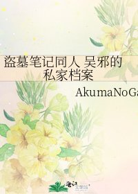 《盜墓笔记同人 吴邪的私家档案》